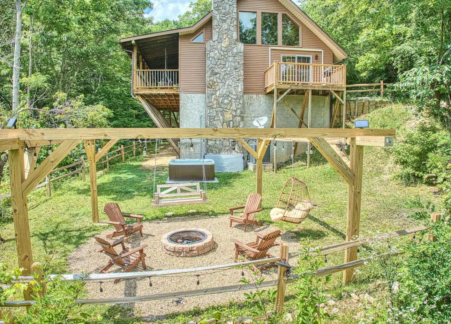 Maggie Valley Cabin With Beautiful Mountain Views, Hottub, Pet Friendly, Gameroom, Fireplace Экстерьер фото