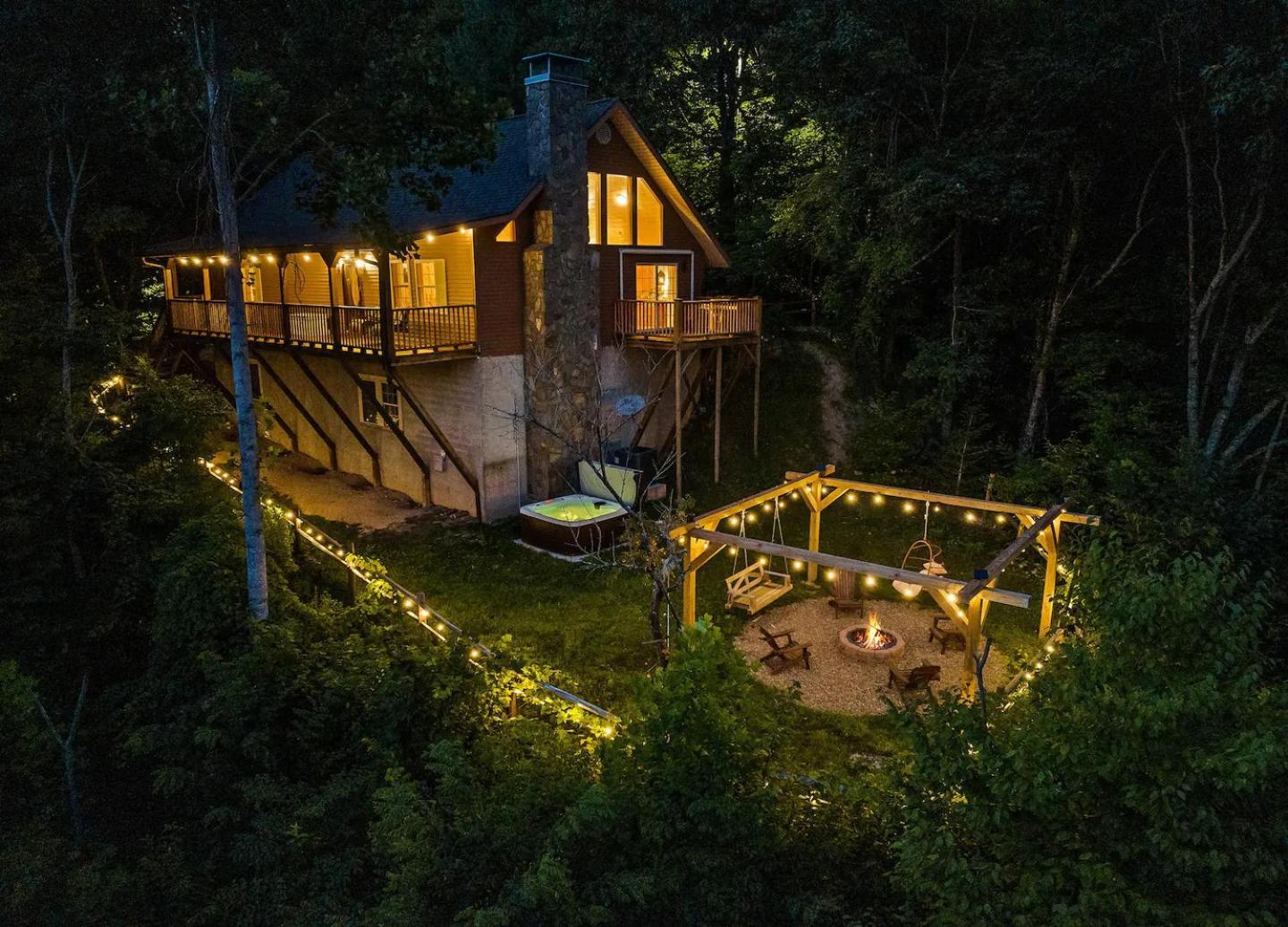 Maggie Valley Cabin With Beautiful Mountain Views, Hottub, Pet Friendly, Gameroom, Fireplace Экстерьер фото
