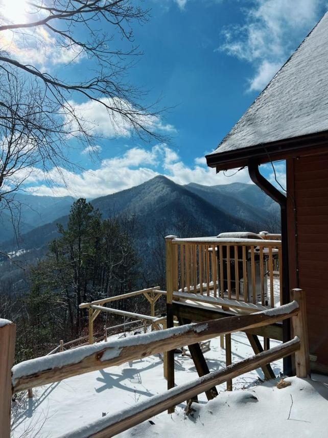 Maggie Valley Cabin With Beautiful Mountain Views, Hottub, Pet Friendly, Gameroom, Fireplace Экстерьер фото